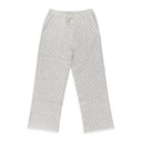 CREAM PLAITED PANTS