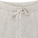 CREAM PLAITED PANTS