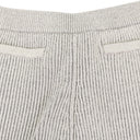 CREAM PLAITED PANTS