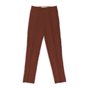 BROWN SARTORIAL FRONT PLEAT TROUSERS