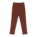 BROWN SARTORIAL FRONT PLEAT TROUSERS
