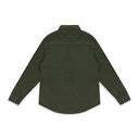 GREEN FLEECE BUTTON-DOWN SHIRT