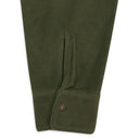 GREEN FLEECE BUTTON-DOWN SHIRT