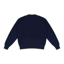 NAVY WAFFLE KNIT CARDIGAN