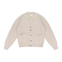 CREAM WAFFLE KNIT CARDIGAN