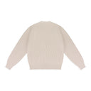 CREAM WAFFLE KNIT CARDIGAN