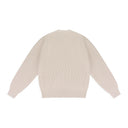CREAM WAFFLE KNIT CARDIGAN