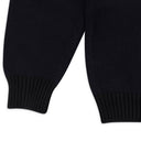 NAVY BUTTON TURTLENECK SWEATER