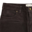 MAROON SUEDE WESTERN PANTS