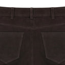 MAROON SUEDE WESTERN PANTS