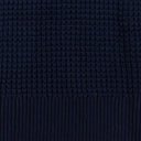 NAVY WAFFLE V-NECK SWEATER VEST
