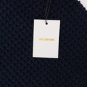 NAVY WAFFLE V-NECK SWEATER VEST