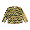 CAMO DOUBLE BREASTED HAND KNIT CARDIGAN