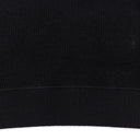 BLACK MERINO WAFFLE CREWNECK SWEATER
