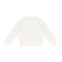 CREAM MERINO WAFFLE CREWNECK SWEATER