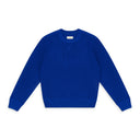 PINK MERINO WAFFLE CREWNECK SWEATER