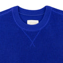PINK MERINO WAFFLE CREWNECK SWEATER