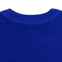 PINK MERINO WAFFLE CREWNECK SWEATER