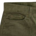 GREEN MICRO CORD RELAXED-FIT JEANS