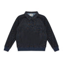 BLACK NEW BALANCE FLEECE POPOVER WORK JACKET