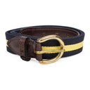 MULTI DRAKE'S STRIPED WEB BELT