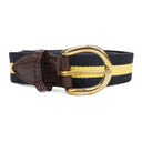 MULTI DRAKE'S STRIPED WEB BELT