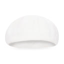 WHITE BASKETWEAVE BERET