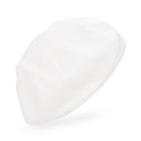 WHITE BASKETWEAVE BERET