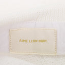 WHITE BASKETWEAVE BERET