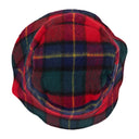 RED WOOL PLAID BUCKET HAT