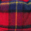 RED WOOL PLAID BUCKET HAT