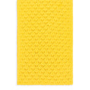 YELLOW EYELET KNIT SCARF