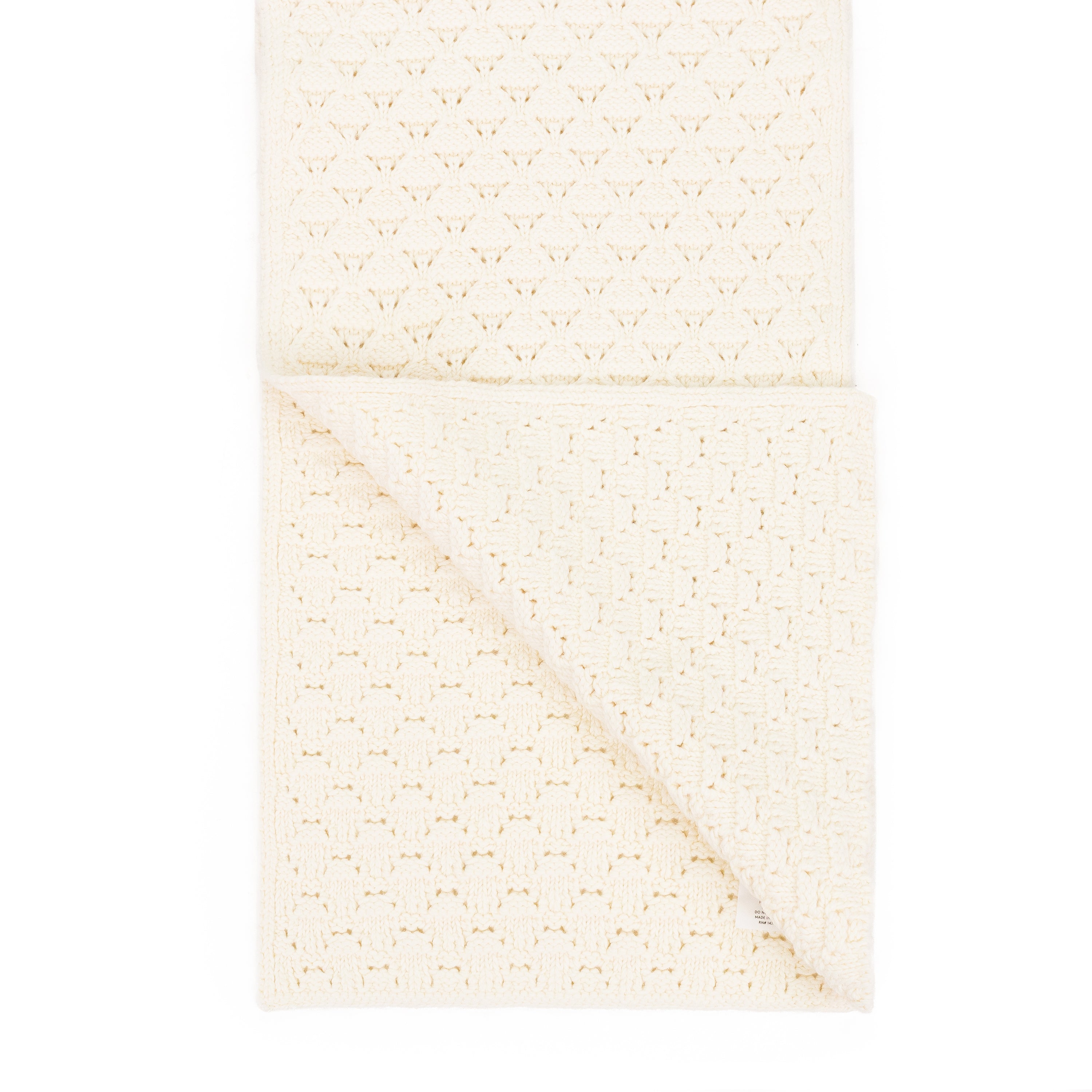 OFF-WHITE EYELET KNIT SCARF – 1nventory