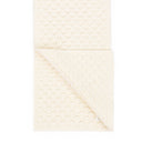 OFF-WHITE EYELET KNIT SCARF