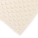 OFF-WHITE EYELET KNIT SCARF