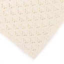 OFF-WHITE EYELET KNIT SCARF