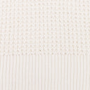 CREAM WAFFLE V-NECK SWEATER VEST