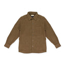 BROWN MERINO WOOL BUTTON-DOWN SHIRT