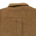 BROWN MERINO WOOL BUTTON-DOWN SHIRT