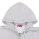 GRAY CREST ZIP UP HOODIE