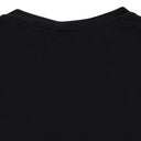 BLACK SILK JERSEY PINTUCK T-SHIRT