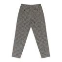 BLACK/WHITE SINGLE PLEATED DRESS TROUSERS