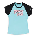 BLUE/BLACK DEADLY DOLL T-SHIRT