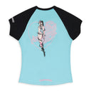 BLUE/BLACK DEADLY DOLL T-SHIRT