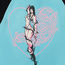 BLUE/BLACK DEADLY DOLL T-SHIRT