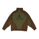 GREEN/BROWN JORDAN ZIP UP TRACK JACKET