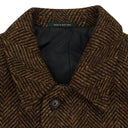 BROWN WOOL TOPCOAT