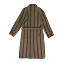 BROWN DOUBLE BREASTED WOOL TOPCOAT