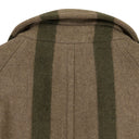 BROWN DOUBLE BREASTED WOOL TOPCOAT