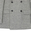 GRAY DONEGAL DOUBLE BREASTED WOOL SUIT